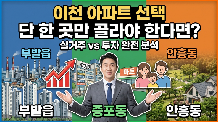  이천 부발읍 vs 증포동 vs 안흥동!어디에 살아야 할까? — 2026년 완전 비교