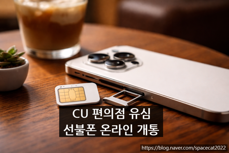  CU 편의점 선불폰 유심 온라인 개통 절차 모두 정리