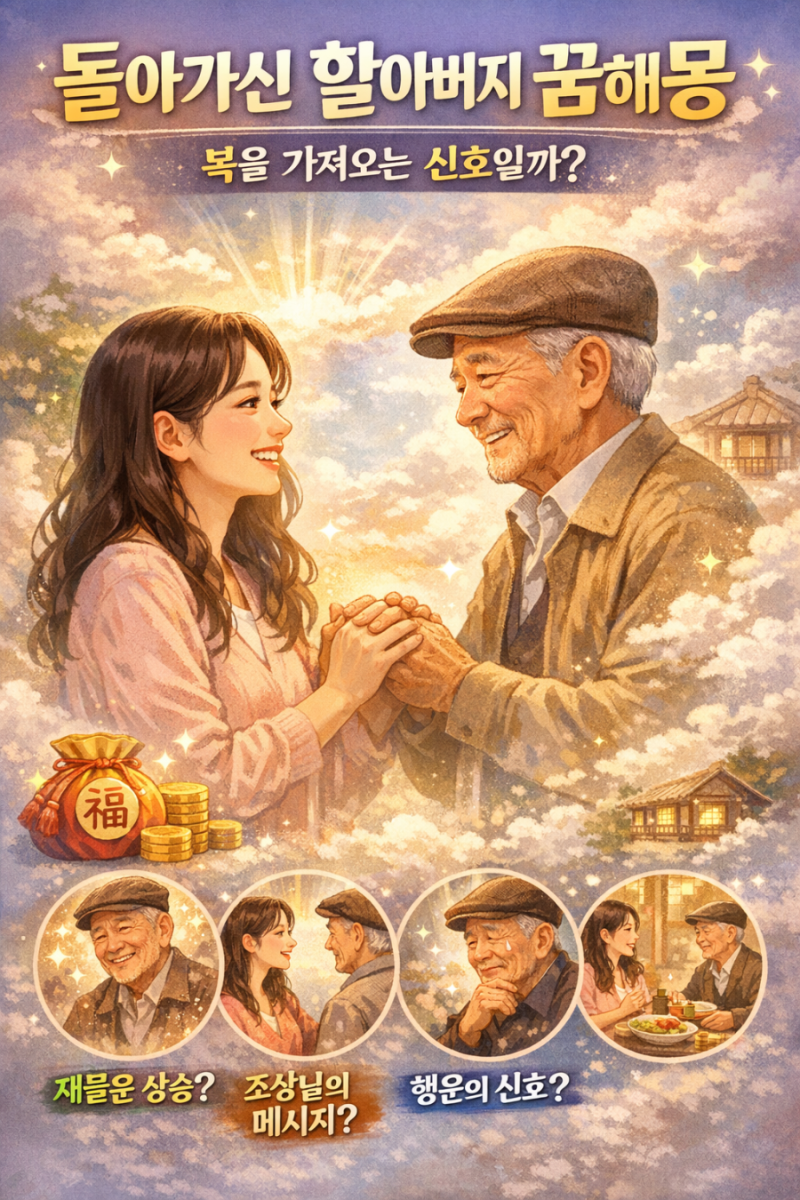 돌아가신할아버지꿈해몽, 복을 가져오는 신호일까