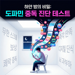  [소름주의] 하얀 방에 갇혔다!  나의 '도파민 중독 지수' 심리테스트 (숏폼 중독 진단)