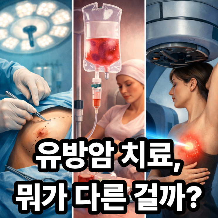  유방암 치료 방법 종류별 비교  수술·항암·방사선 완벽 정리