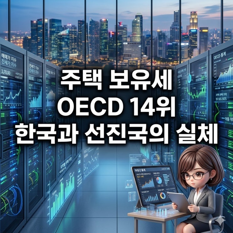 주택 <b>보유세</b> <b>OECD</b> 14위 한국과 선진국 비중의 실체