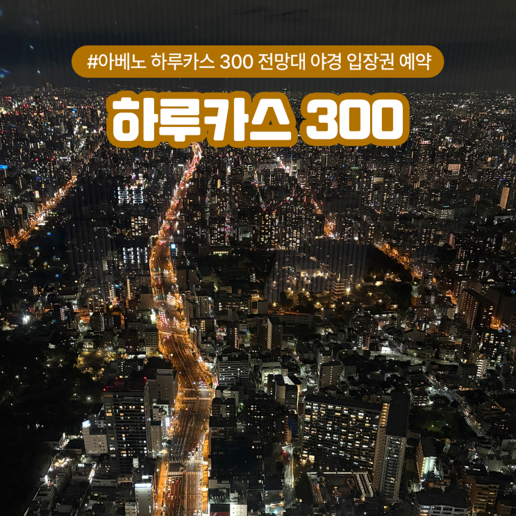  아베노 하루카스 300 전망대 야경 입장권 예약