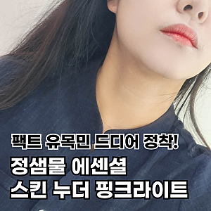 정샘물쿠션 에센셜 스킨누더 핑크라이트 카카오 선물하기 후기