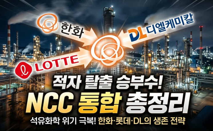  한화솔루션 NCC 통합 결정! 수천억 적자 늪 탈출할 '생존 치트키' 될까?