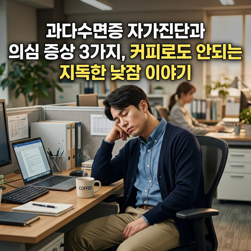 과다수면증 자가진단과 의심 증상 3가지, 커피로도 안되는 지독한 낮잠 이야기