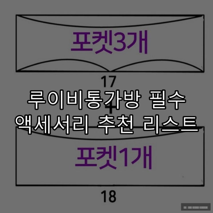  루이비통가방 필수 액세서리 추천 리스트