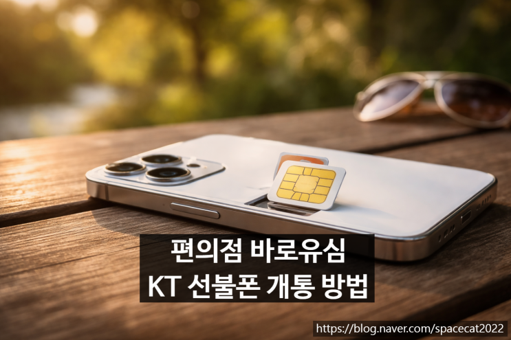  편의점 바로유심 활용한 KT 선불폰 간단 개통하기