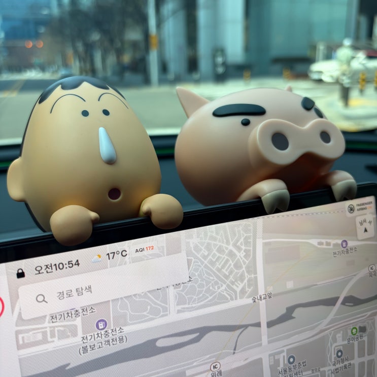  짱구덕후의 테슬라 모델3 벨르아망 짱구 차량용 방향제 내돈내산 후기