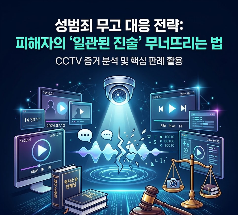 성범죄 피해자의 일관된진술 무너뜨리는법 CCTV 판례