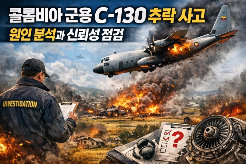 콜롬비아 군용 C-130 수송기 이륙 직후 추락 사고 - 원인 분석과 C-130 기종의 신뢰성