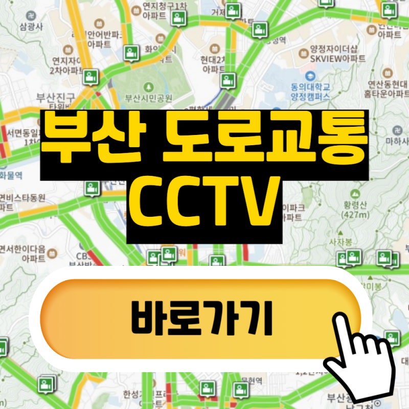 부산 CCTV 교통상황 실시간 보기