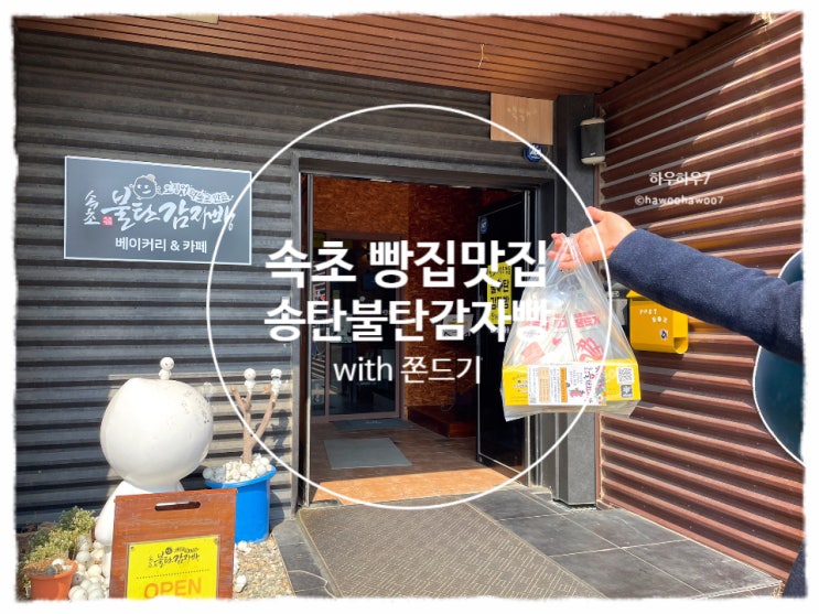  속초 빵집 맛집 사진찍기 좋은 카페 | 속초불탄감자빵, 춘천 보다 더 맛있게 먹은 감자빵