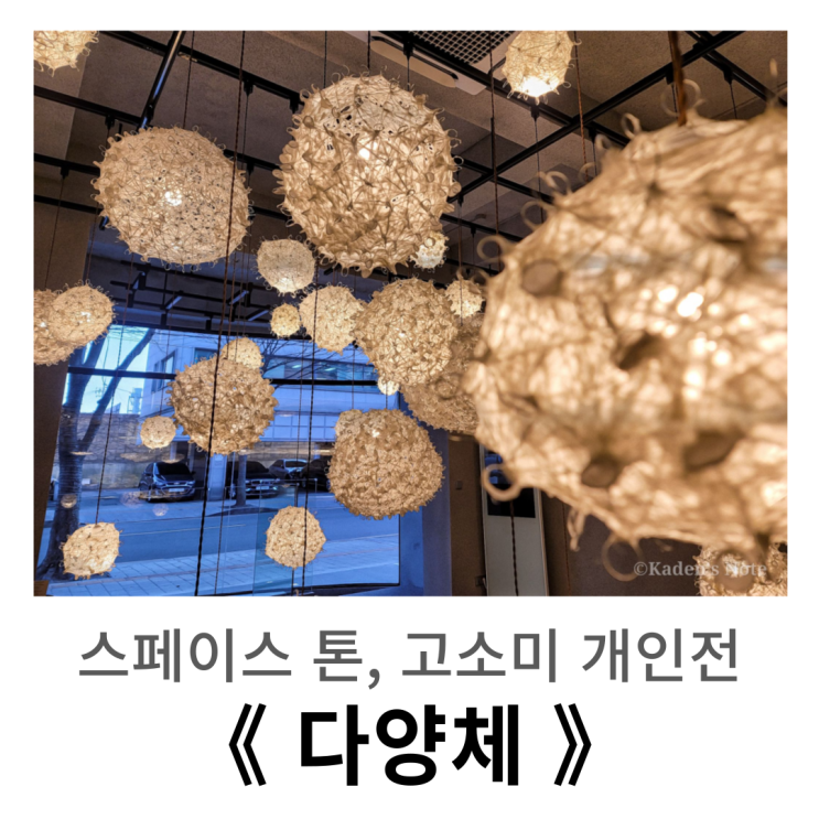  합정 전시 : 스페이스 톤, 고소미 개인전 《 다양체 》 방문기