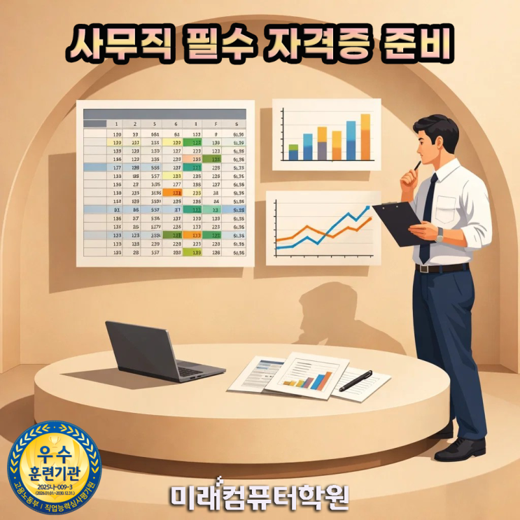  부산 김해 양산 컴활1급학원 추천! 컴퓨터활용능력1급 자격증 취득하고 엑셀·VBA 실무로 사무직 취업까지 (국비지원)