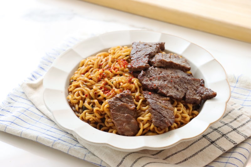 짜파구리 조리법 2인분 레시피 짜파게티 맛있게 끓이는법
