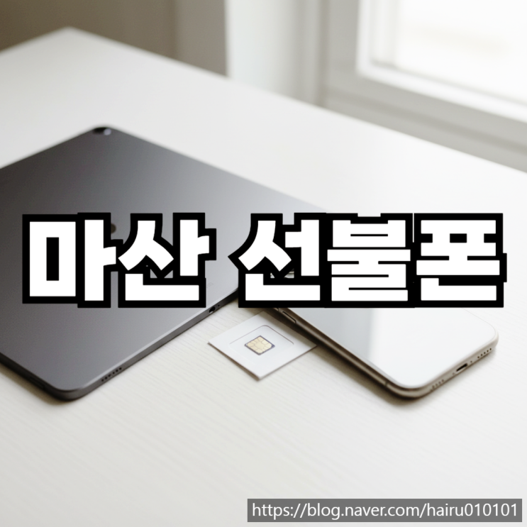  마산선불폰 필요한 준비물 및 유심 개통 신청하기