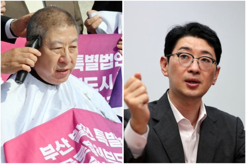 [부산시장 선거] 박형준 삭발, 주진우 분노! "부산 홀대 더는 못 참는다" 부산발전특별법 쟁취....