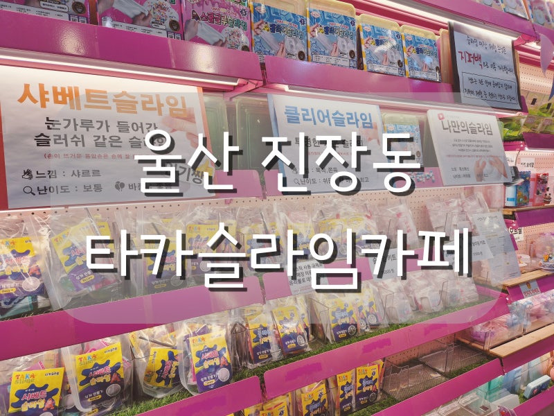 울산 진장동 슬라임카페 타카슬라임카페 아이랑 가기 좋은 체험 공간
