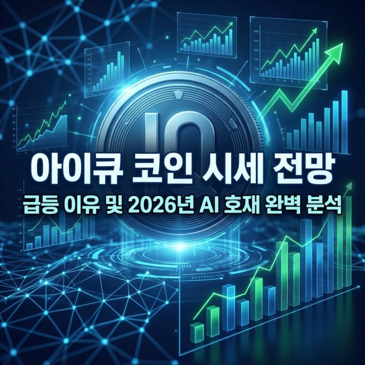  아이큐 코인 시세 전망 업비트 16% 급등 이유 및 2026년 AI 호재 완벽 분석