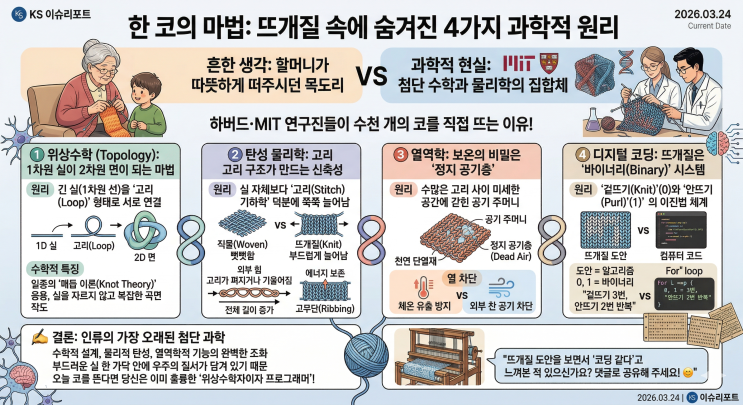  한 코의 마법: 당신의 뜨개질 속에 숨겨진 4가지 과학적 원리
