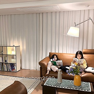 산뷰 거실에 찰떡… 다우닝| 로시오 럭스 꼬냑 소파 내돈내산 후기