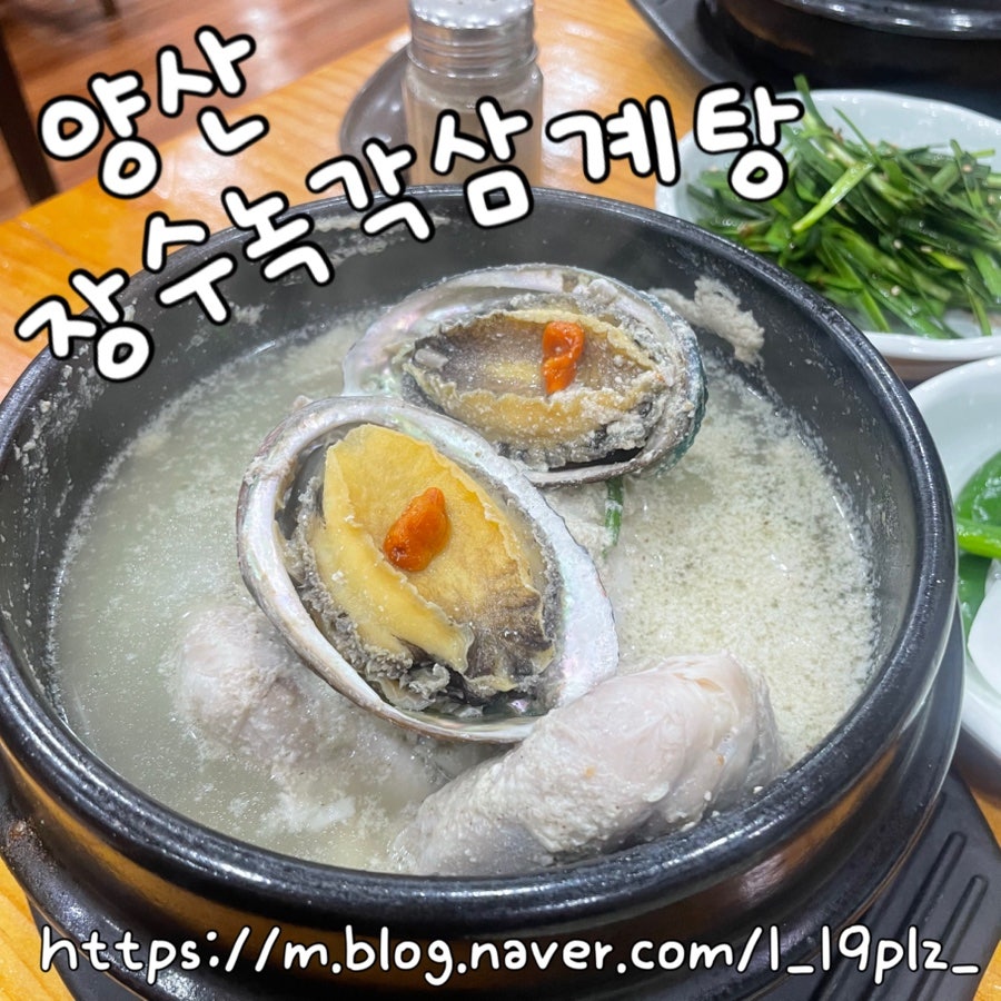 장수녹각삼계탕 사진 1