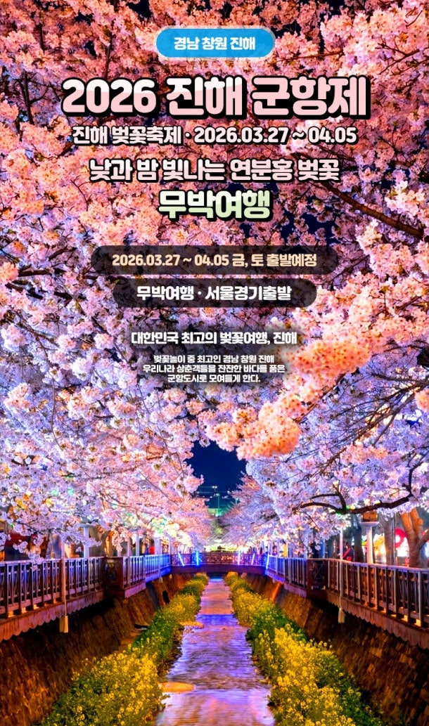  2026 진해군항제 무박여행, 주말에도 편하게 다녀오는 방법