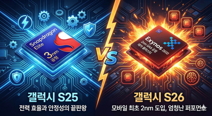  [심층분석] 갤럭시 S25 vs 갤럭시 S26 일반형 완벽 비교! 나에게 맞는 폰은?