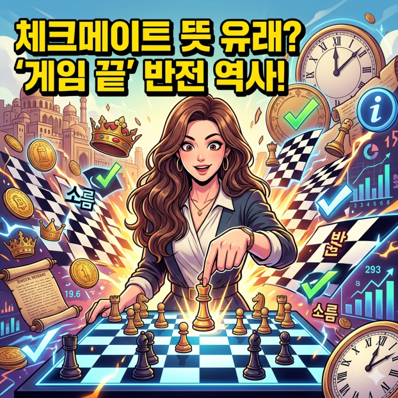 체크메이트 뜻 유래? 게임 끝 소름 돋는 반전 역사!