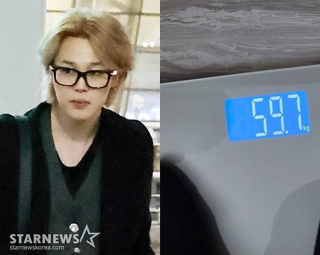 BTS 지민, 현재 몸무게 59.7kg 공개…뷔와 러닝하며 건강 관리 중