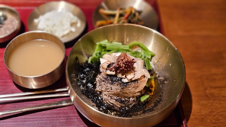  압구정맛집 압구정상회 들기름막국수 추천