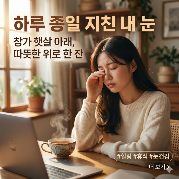  어? 왜 자꾸 침침하지? 피곤할 때 눈앞이 흐릿한 원인과 뻑뻑하고 아픈 눈을 위한 힐링 가이드