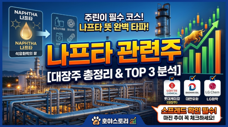 나프타 관련주 대장주 총정리! 주린이도 이해하는 나프타 뜻과 투자 전망