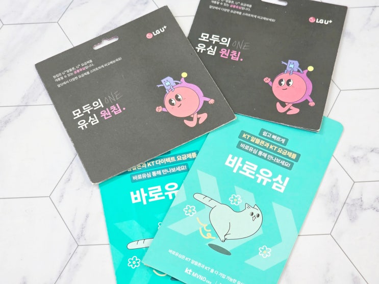  KT, LG 알뜰폰 유심 편의점 구매 및 선불폰 셀프개통 방법 안내