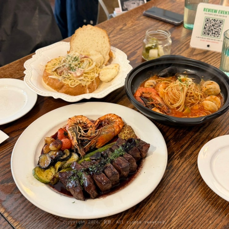  평택 데이트 맛집 소사벌 카페거리 델템포 스테이크 파스타 재방문 후기