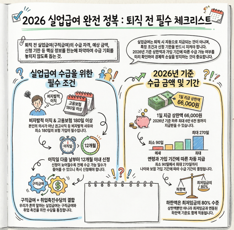 실업급여 계산기로 내 금액 미리 확인하는 법 2026 완전 정리