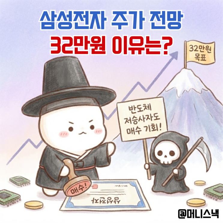 반도체 저승사자도 매수기회! 삼성전자 주가 전망 32만원?!