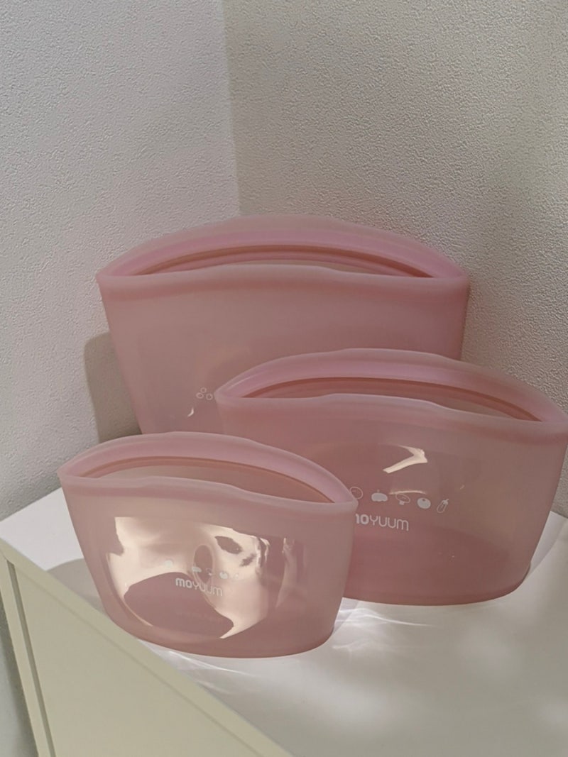 아기지퍼백 이유식지퍼백 실리콘지퍼백 추천! 안심하고 사용하는 모윰 스탠딩 실리콘 지퍼....