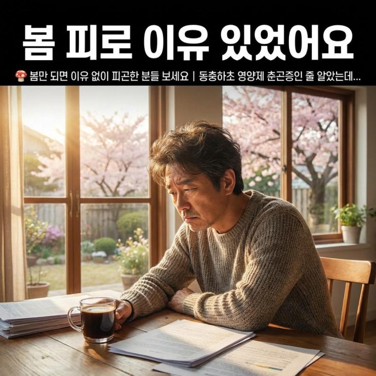   봄만 되면 이유 없이 피곤한 분들 보세요 | 동충하초 영양제