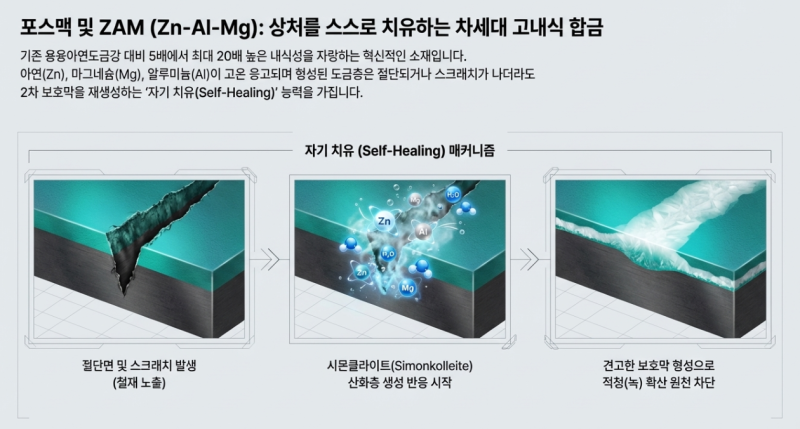 태양광 구조물 종류별 장단점 총정리 (포스맥 vs 용융아연도금 vs 알루미늄)