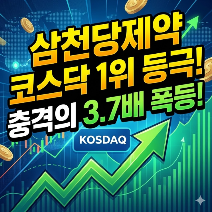  삼천당제약 뭐 만드는 곳이길래 코스닥 1위 등극?