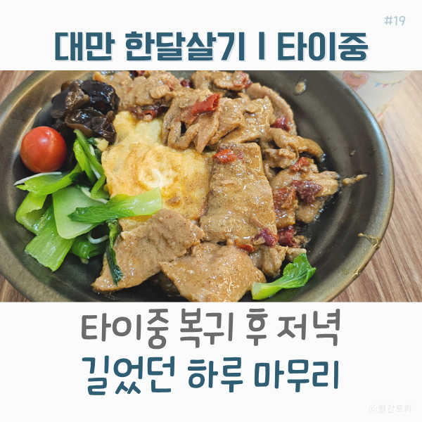  대만 한달살기｜타이중역 근처 중화풍 덮밥집 品丼屋, 그리고 이염방지시트 찾아 삼만리