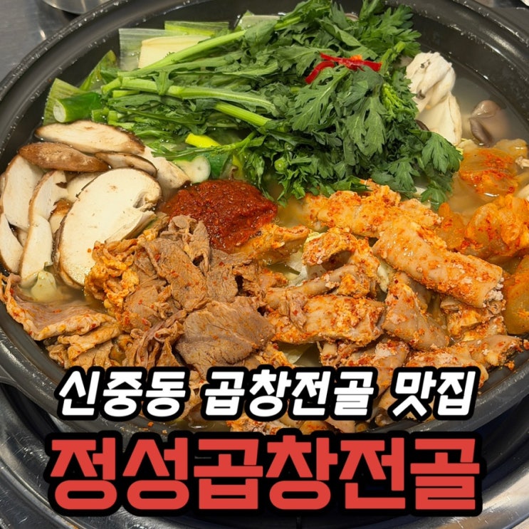  신중동 곱창전골 맛집 정성곱창전골 후기 | 소곱창전골·차돌추가·볶음밥까지