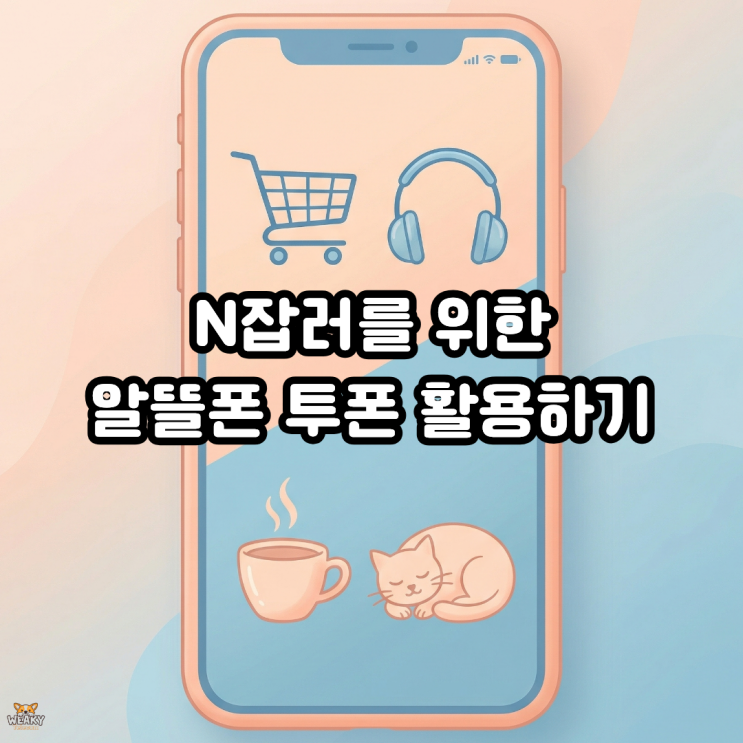  개인 번호로 쏟아지는 고객 문의가 버거운 N잡러를 위한 알뜰폰 투폰