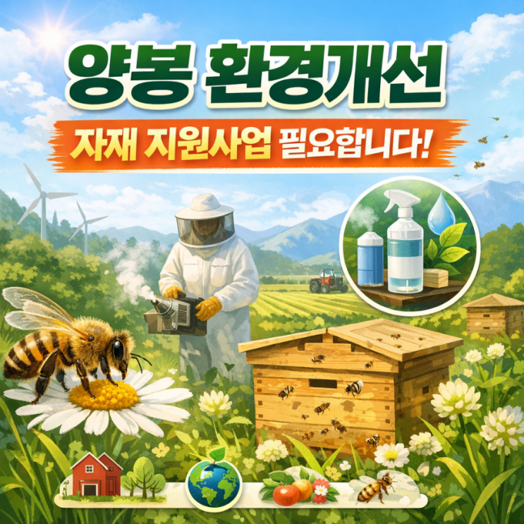   꿀벌 생태계 보호는 선택이 아닌 필수입니다 ― “양봉 환경개선 자재 지원사업”이 필요한 이유