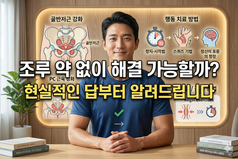 조루 약 없이 해결 가능할까? 현실적인 방법 총정리