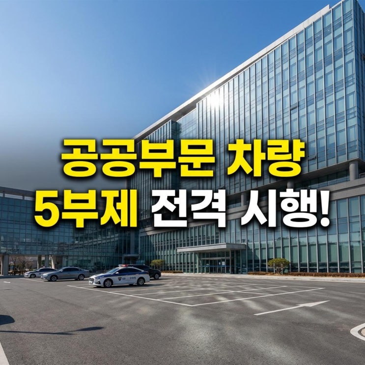  공공부문 차량 5부제 전격 시행! 민간 의무화 시 경제적 파장 완벽 분석