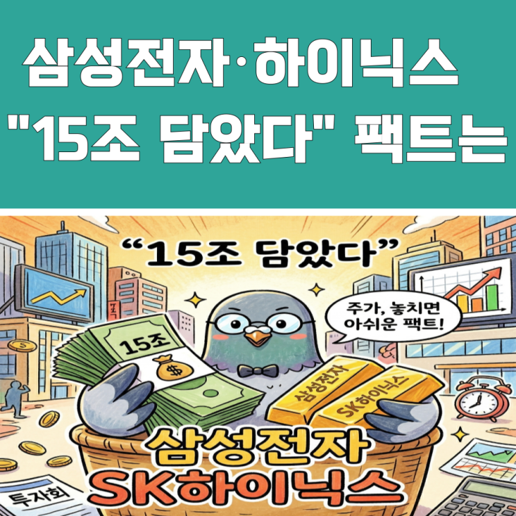  "15조 담았다" 삼성전자 SK하이닉스 주가, 놓치면 아쉬운 팩트