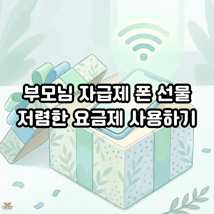  부모님께 자급제 폰을 선물했다면? 알뜰폰 결합으로 저렴하게 사용하기